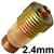 CK-4GL332  CK 4 Series 2.4mm Stubby Series Collet Body - Gas Lens