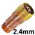 SP015843  Kemppi Large Housing for Tightening Bush - Short Gas Lens, 2.4mm (Pack of 5)