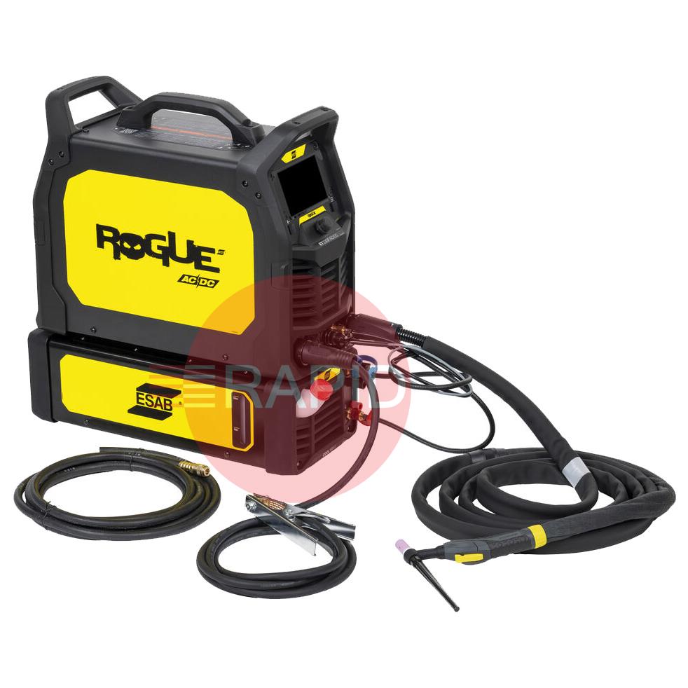 0479100401  ESAB Rogue ET 230iP AC/DC Ready To Weld Water Cooled Package w/ 4m TIG Torch - 115 / 230v, 1ph