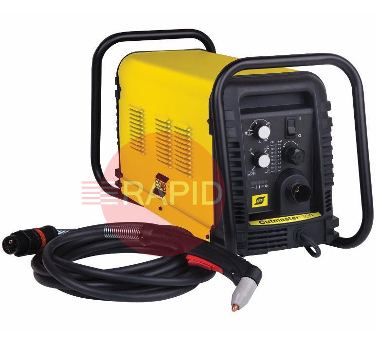 0559117314  ESAB Cutmaster 100 Plasma Cutter with 15m SL100 Hand Torch, 35mm Cut, 400v 3ph CE