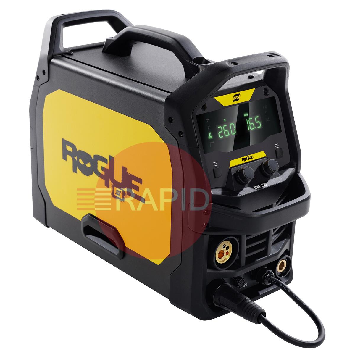 0700301091  ESAB Rogue EM 180 MIG/MAG & MMA Inverter Welding Package - 230v, 1ph