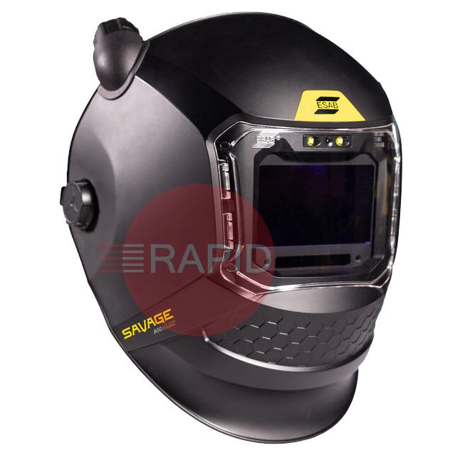 0700500951  ESAB Savage A50 LUX Auto Darkening PAPR Welding Helmet, Shades 5-13