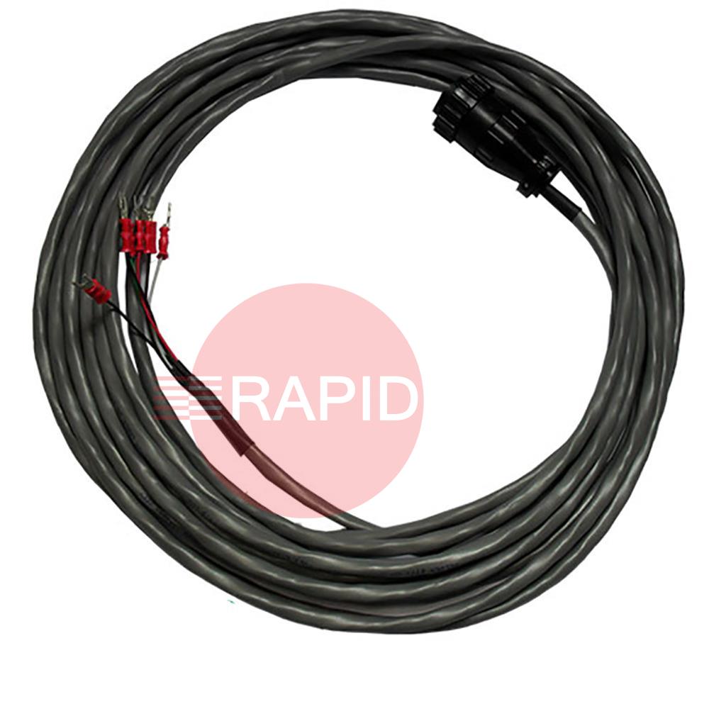 228350  HYPERTHERM CNC INTERFACE CABLE 7.5m. For use with automation equipment that requires divided arc voltage.