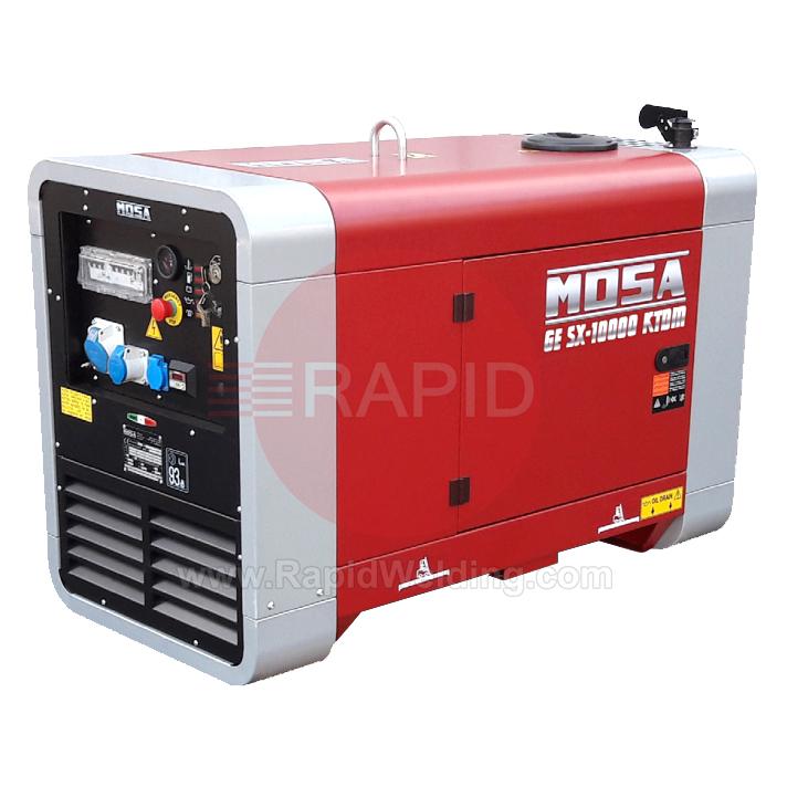 35.CM1K9021  MOSA GE SX-10000 KTDM Water Cooled Diesel Engine Welding Generator - 3000 RPM, 1ph