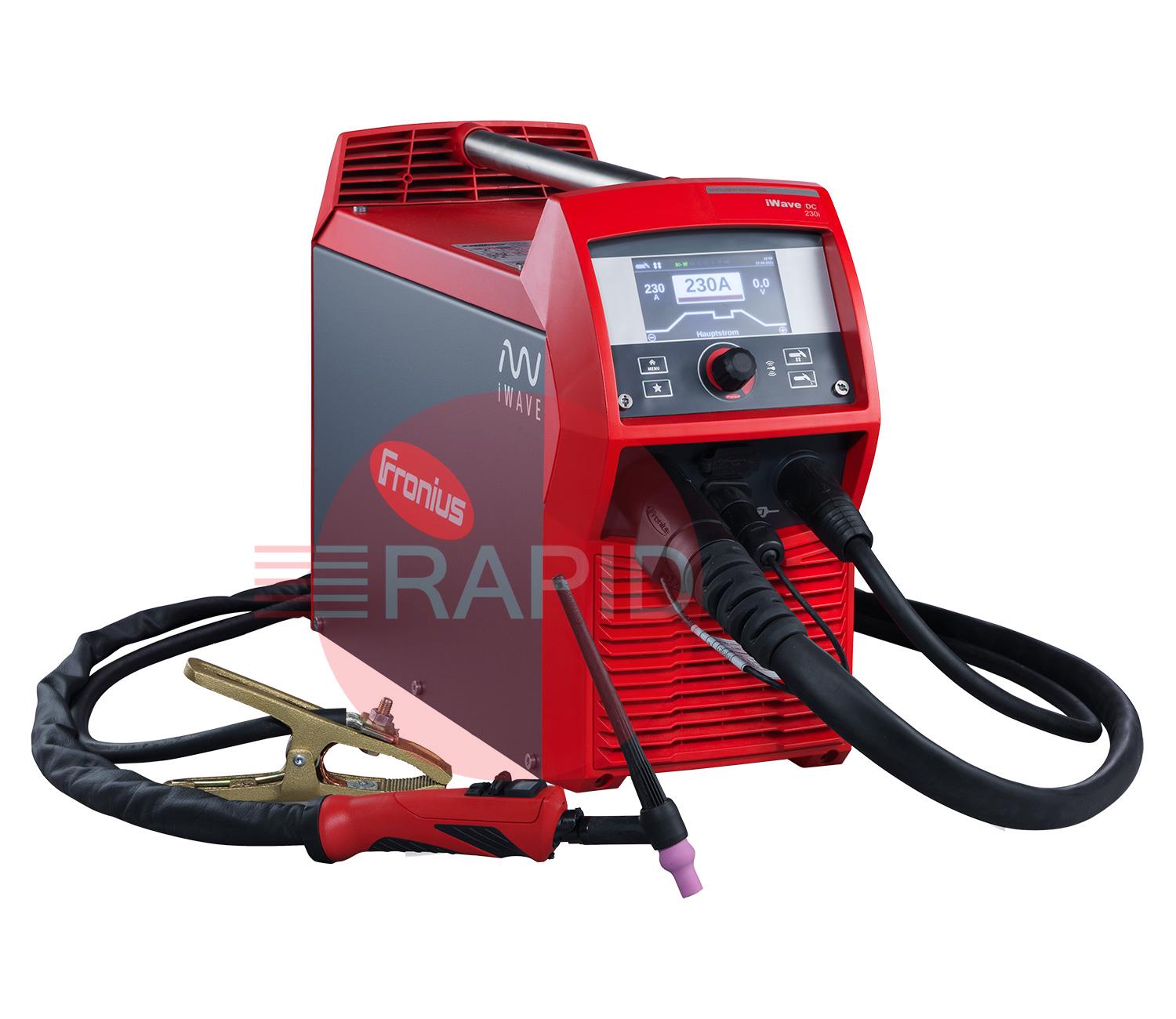 4,075,217,638PKGA  Fronius - iWave 230i MV DC TIG Welder Package, 120 & 230v Multi Voltage, THP 220i TIG Torch & Earth