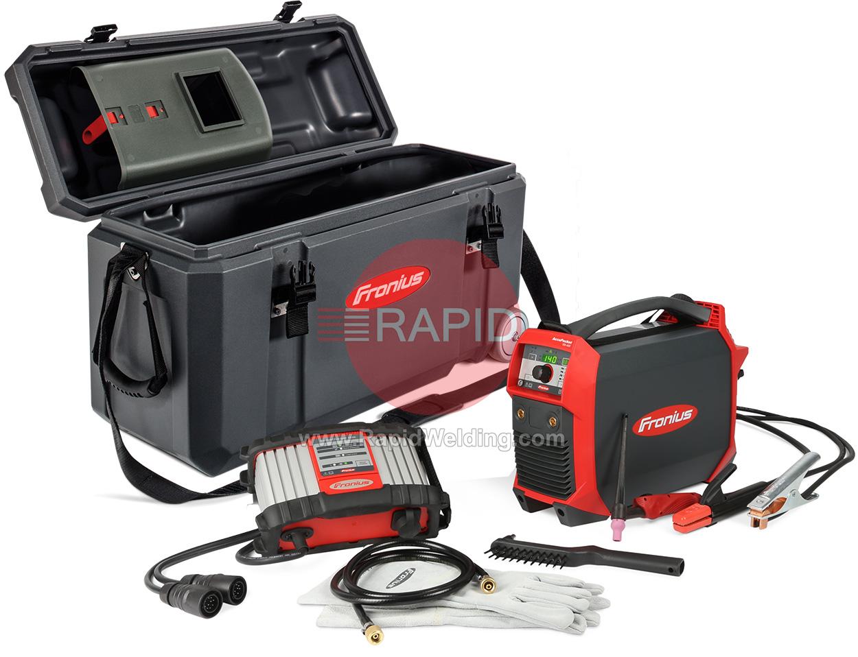 4,075,201,850  Fronius - AccuPocket 150 Battery Powered TIG Package: Charger, TIG Torch, Earth Cable & Case