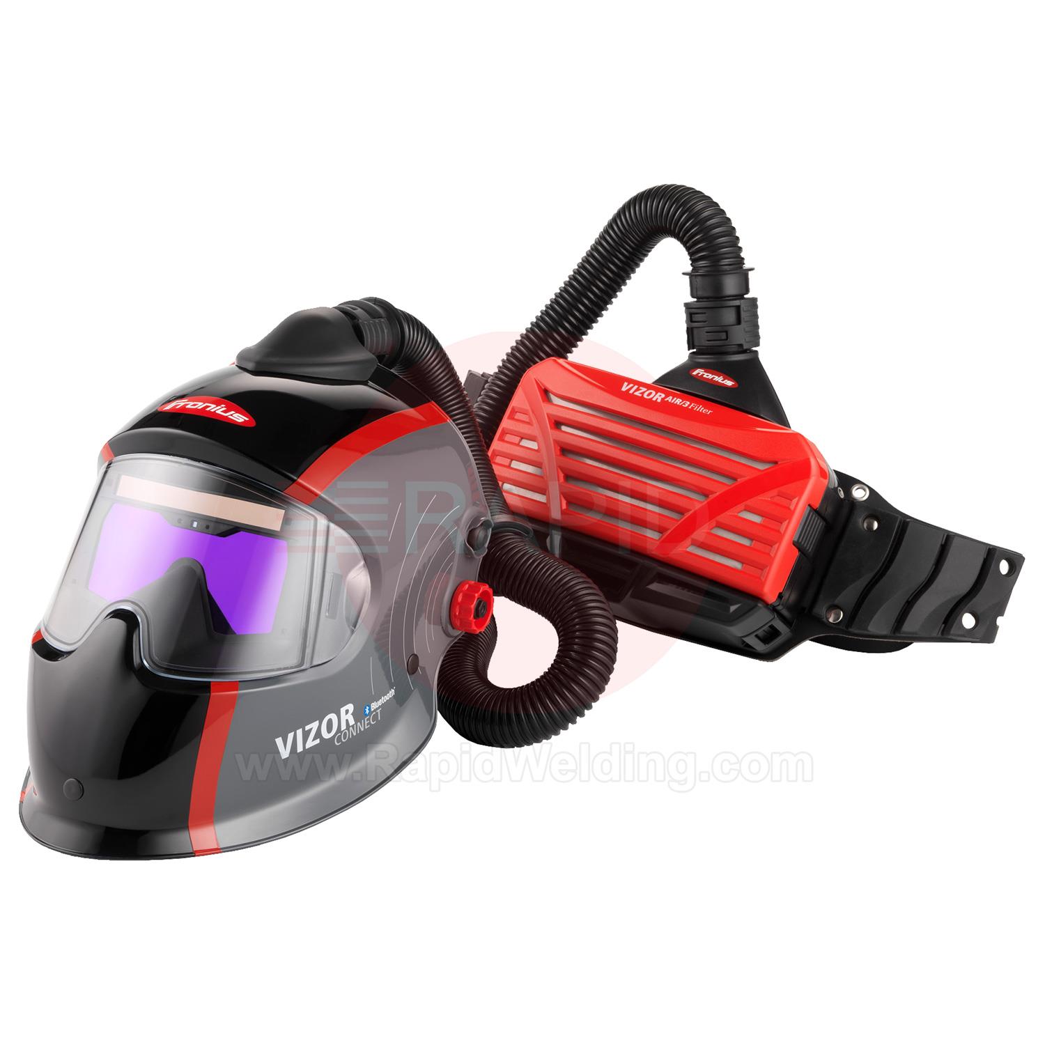 42,0510,0314  Fronius Vizor Connect Auto Darkening Welding Helmet PAPR System, Shades 5-12