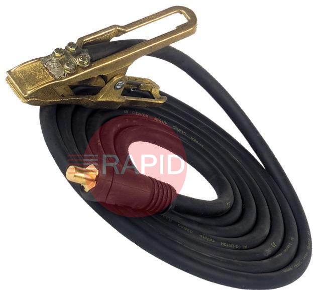 43,0004,0479  Fronius Ground Cable 25mm² 4m /13ft 60% 250A Plug 35mm² With Earth Clamp