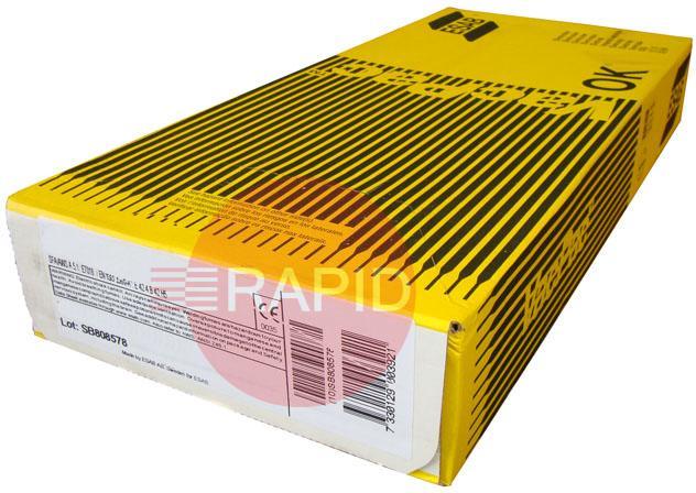 67602520L0  ESAB OK 67.60 2.5x300mm 1/4 VP Electrodes, 3.6KG Carton (Contains 6x0.6KG Packs). E309L-17