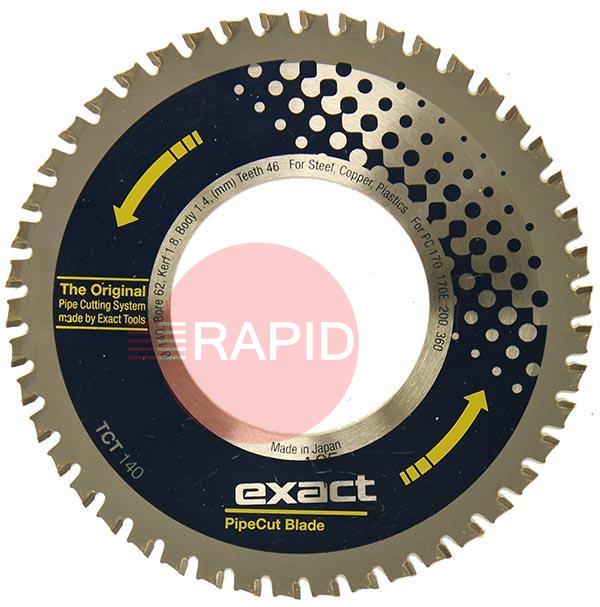 7010486  Exact TCT 140 Cutting Blade For Materials: Steel, Copper, Plastic