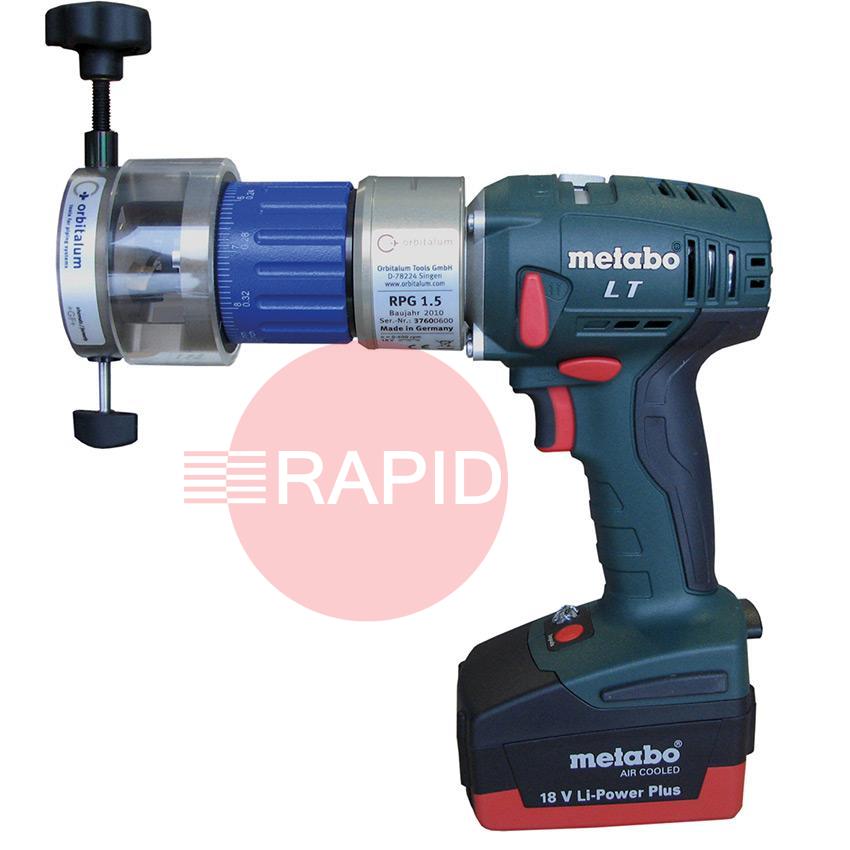 790037011  Orbitalum RPG 1.5 Cordless (18 V) Tube Squaring Machine, 230 V, 50/60 Hz EU