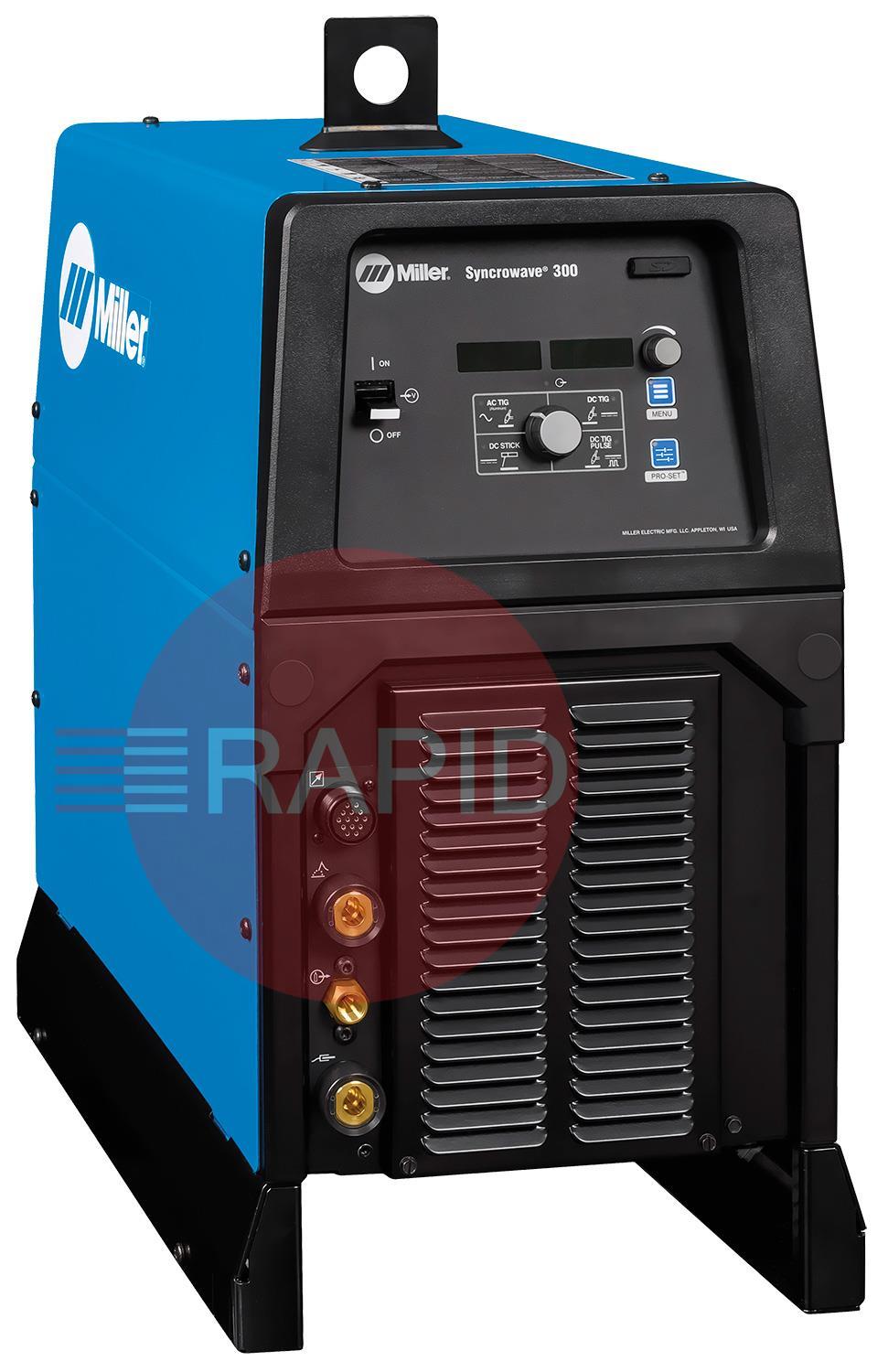 907782002  Miller Syncrowave 300 AC/DC TIG Welder Power Source, 400V