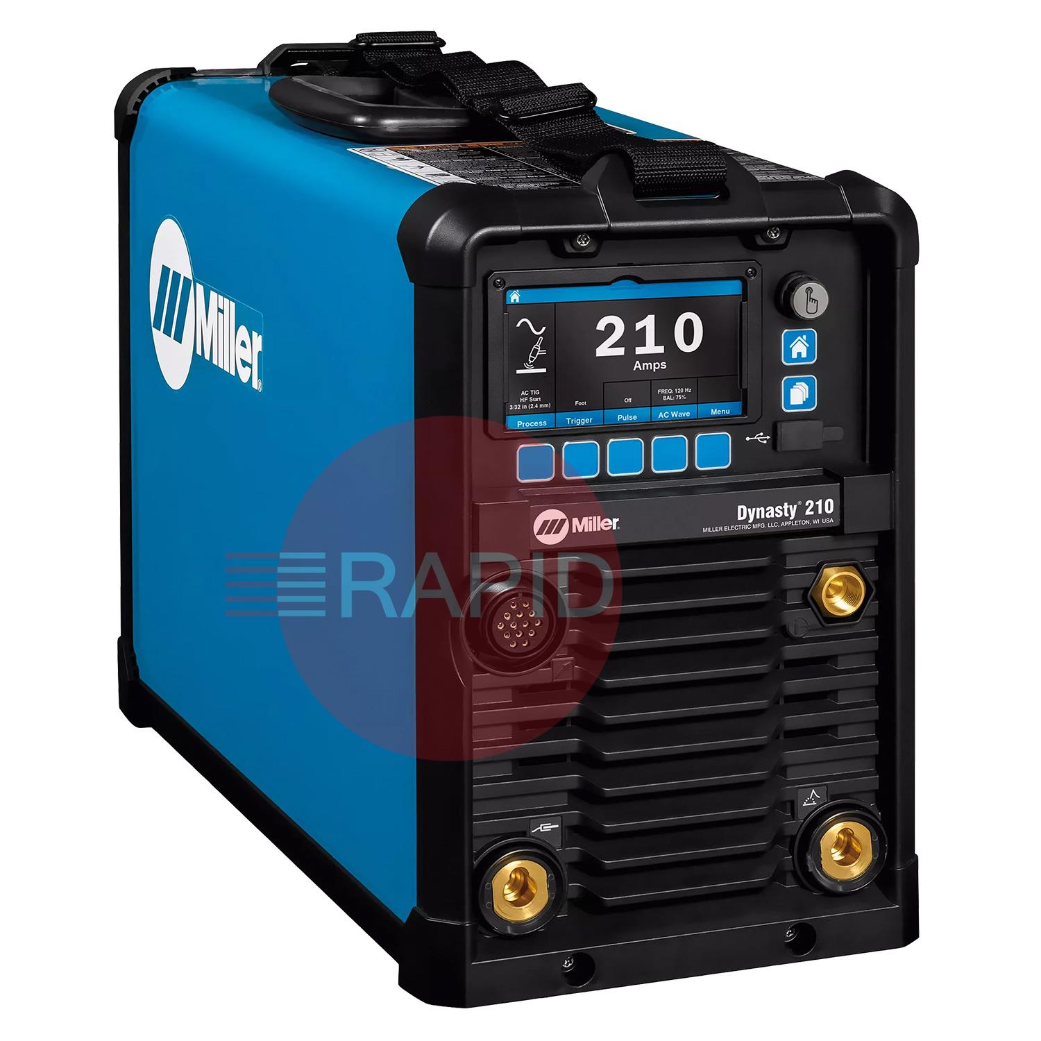 907816003  Miller Dynasty 210 AC/DC TIG Welder Power Source - 120-480v, 3ph