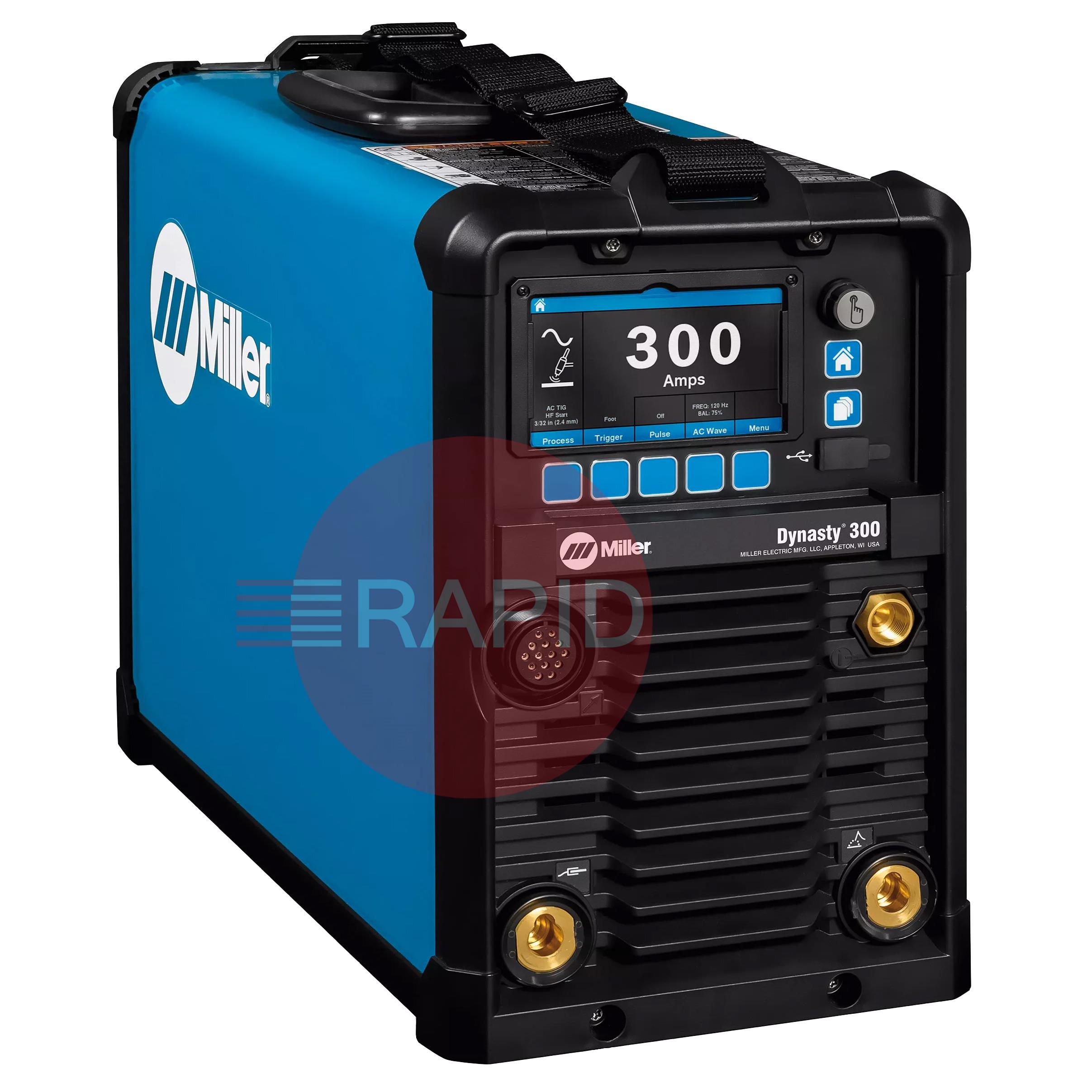 907819002  Miller Dynasty 300 AC/DC TIG Welder Power Source - 208-600v, 3ph