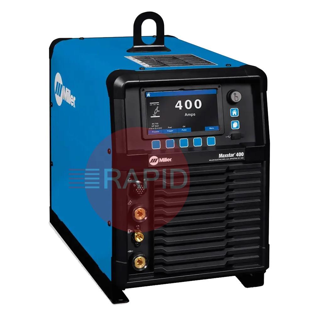 907873002P  Miller Maxstar 400 Advanced DC Tig Welder Air Cooled Package, 380-575v, 3ph