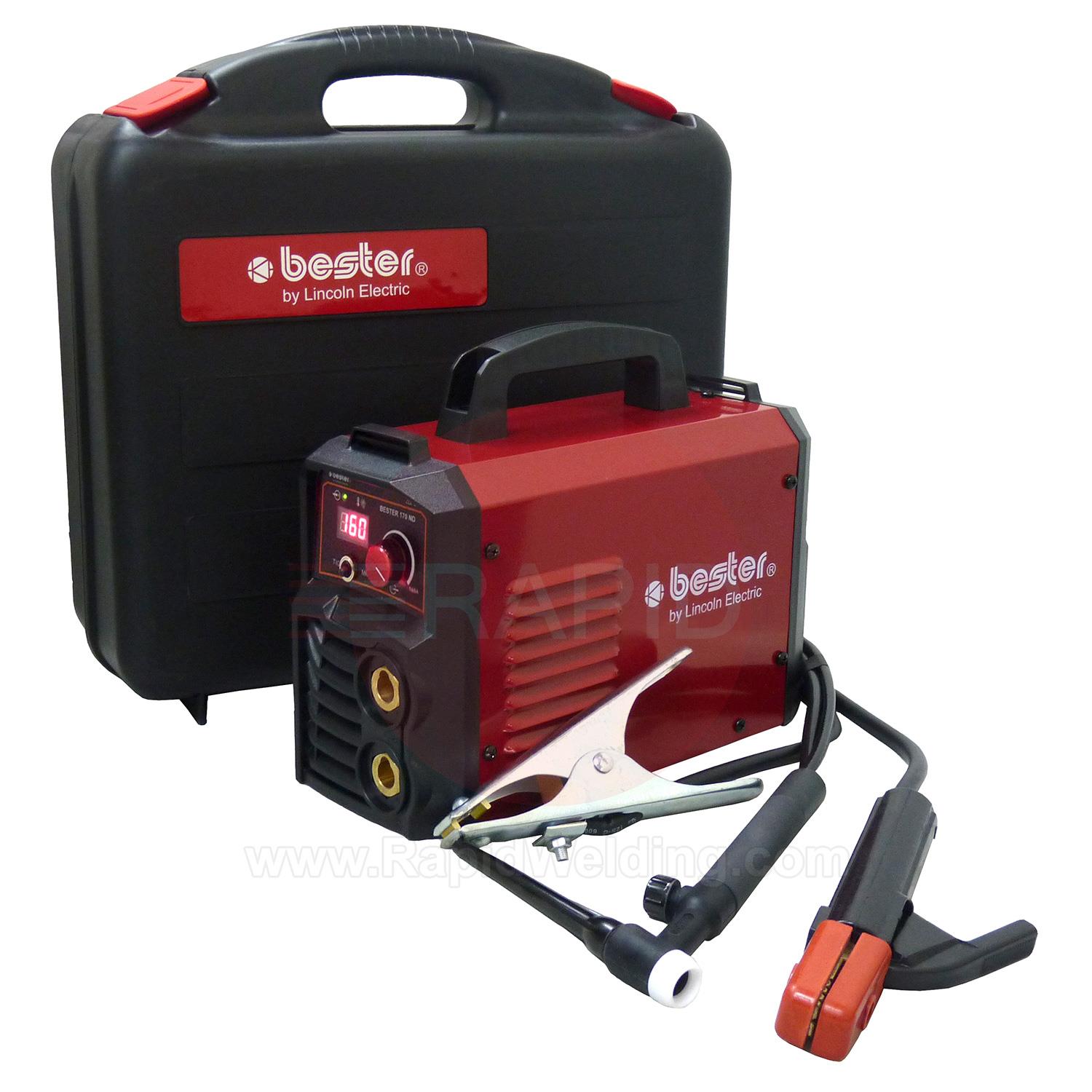 B18257-1-TP  Lincoln Bester 170-ND Inverter Arc Welder Suitcase Package, with TIG Torch & Accessory Kit - 230v