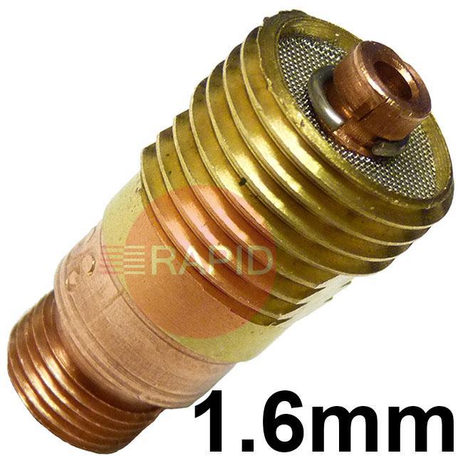 CK-4GL116  CK 4 Series 1.6mm Stubby Series Collet Body - Gas Lens