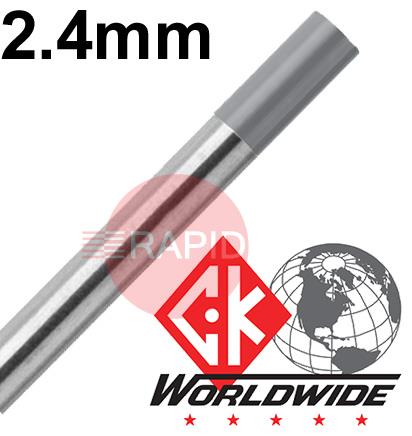 CK-T3327GC2  CK 2.4mm x 175mm (3/32 x 7 inch) 2% Ceriated Tungsten