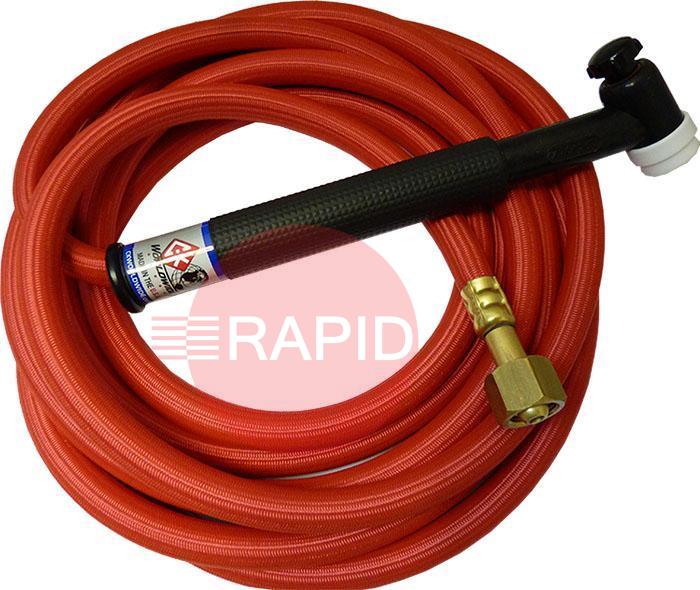 CK-TL2125HSFFX  CK Trimline 210 Torch. Gas Cooled 200 amp With 8m Superflex Cable & Flex Head. 3/8 BSP.