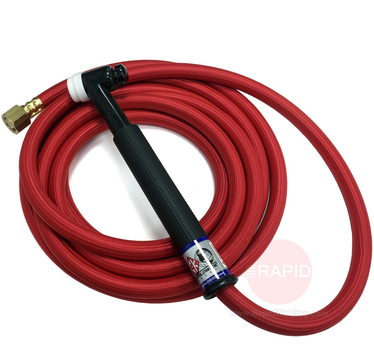 CK-TL2625RSFRG  CK Trimline TL26 Gas Cooled 200A TIG Torch, with 7.6m Superflex Cable, 3/8 BSP