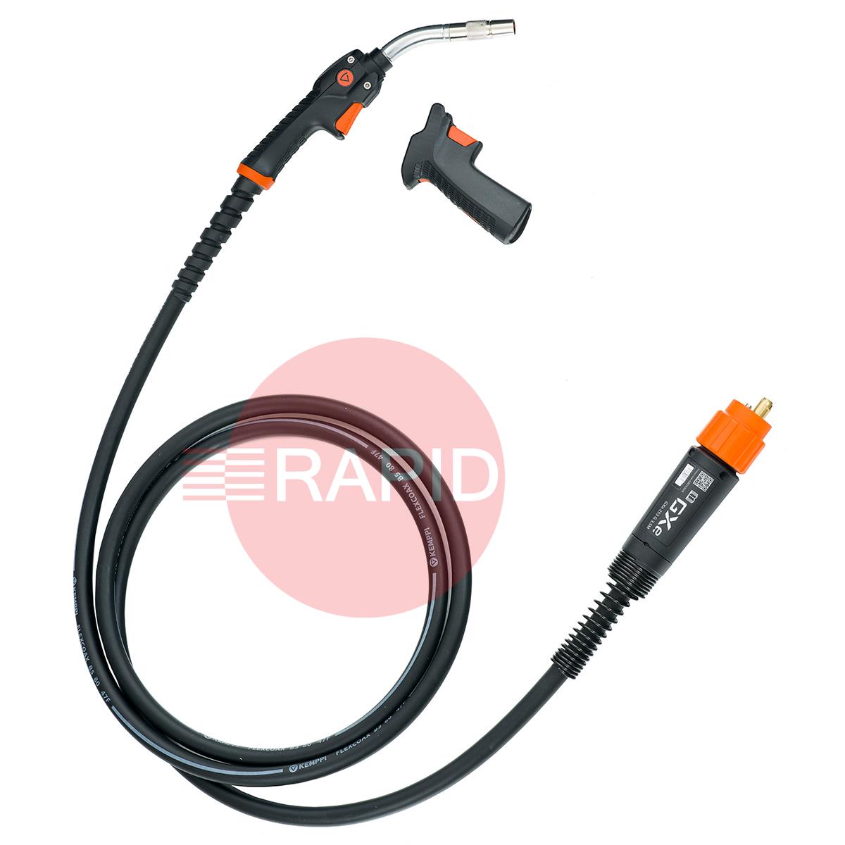 GXE253G5  Kemppi Flexlite GXe K3 253G Air Cooled 250A MIG Torch, w/ Euro Connection - 5.0m