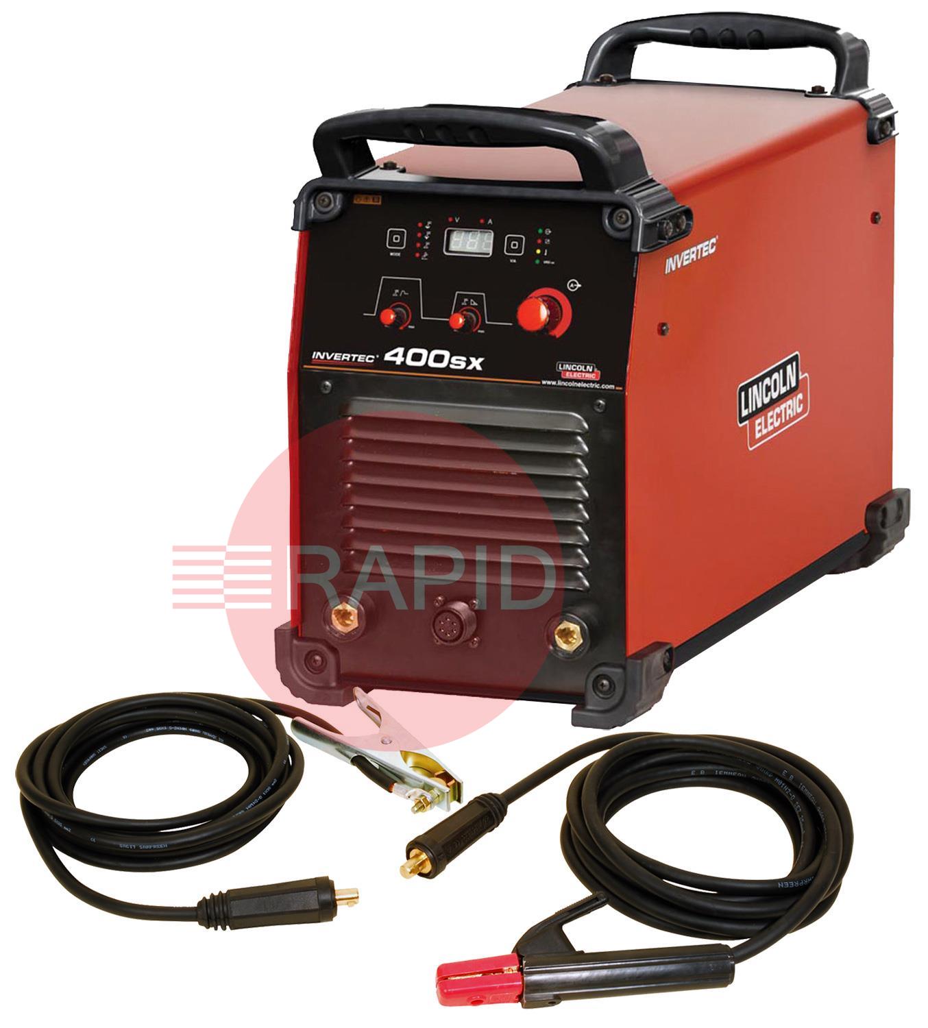 K12042-1P  Lincoln Invertec 400SX DC Stick & Lift TIG Inverter Arc Welder Ready To Weld Package - 400v, 3ph