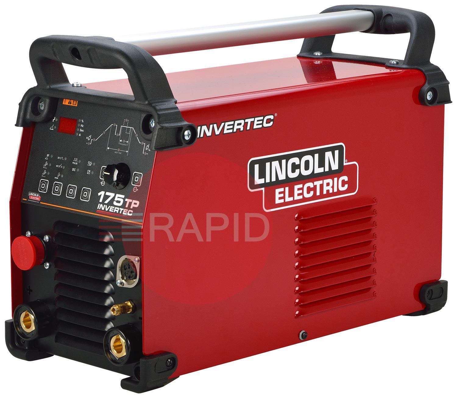 K14169-1  Lincoln Invertec 175TP DC TIG Welder Power Source - 230v, 1ph