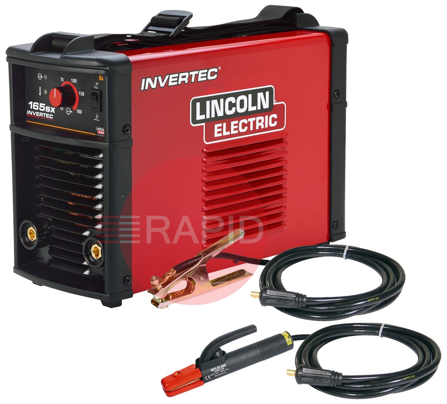 K14170-1P  Lincoln Invertec 165SX DC Stick & Lift TIG Inverter Arc Welder Ready To Weld Package - 230v, 1ph