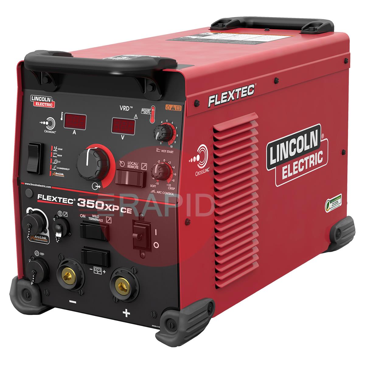 K5422-1  Lincoln Flextec 350XP CE Multi-Process Welder Power Source - 380v / 460v / 575v, 3ph