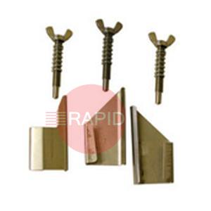 KP-GOLD-704SS  Key Plant E-Z Fit Gold Stainless Steel Covers & Screws. 127 - 254mm (5” - 10”)