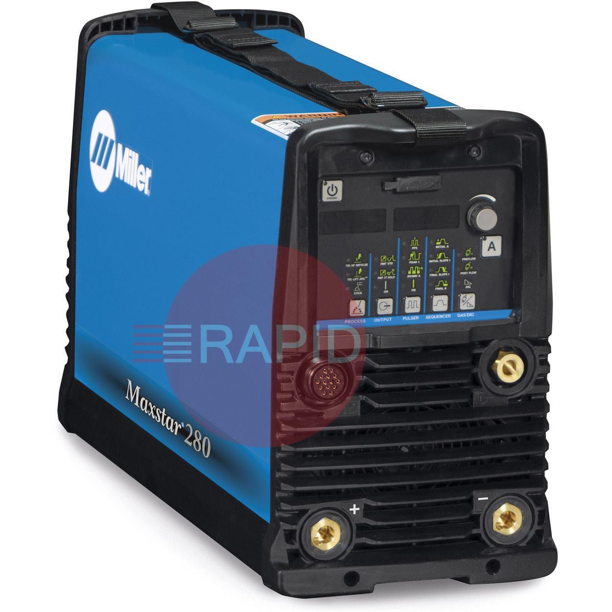 Miller-MAXSTAR280  Miller Maxstar 280 DX DC TIG Welder, 208-575v