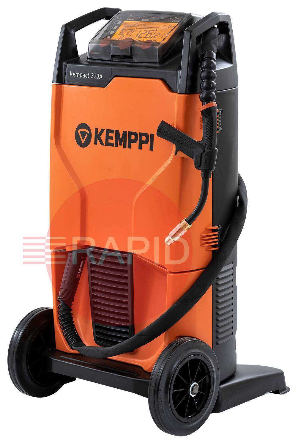 P2252GX  Kemppi Kempact RA 323A, 320A 3 Phase 400v MIG Welder, with Flexlite GX 253G 3.5m Torch