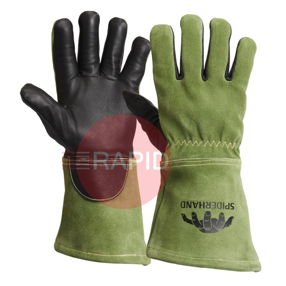 SPM02008  Spiderhand Mig Supreme Goat Palm Cow Back Mig Welding Gloves - Size 8