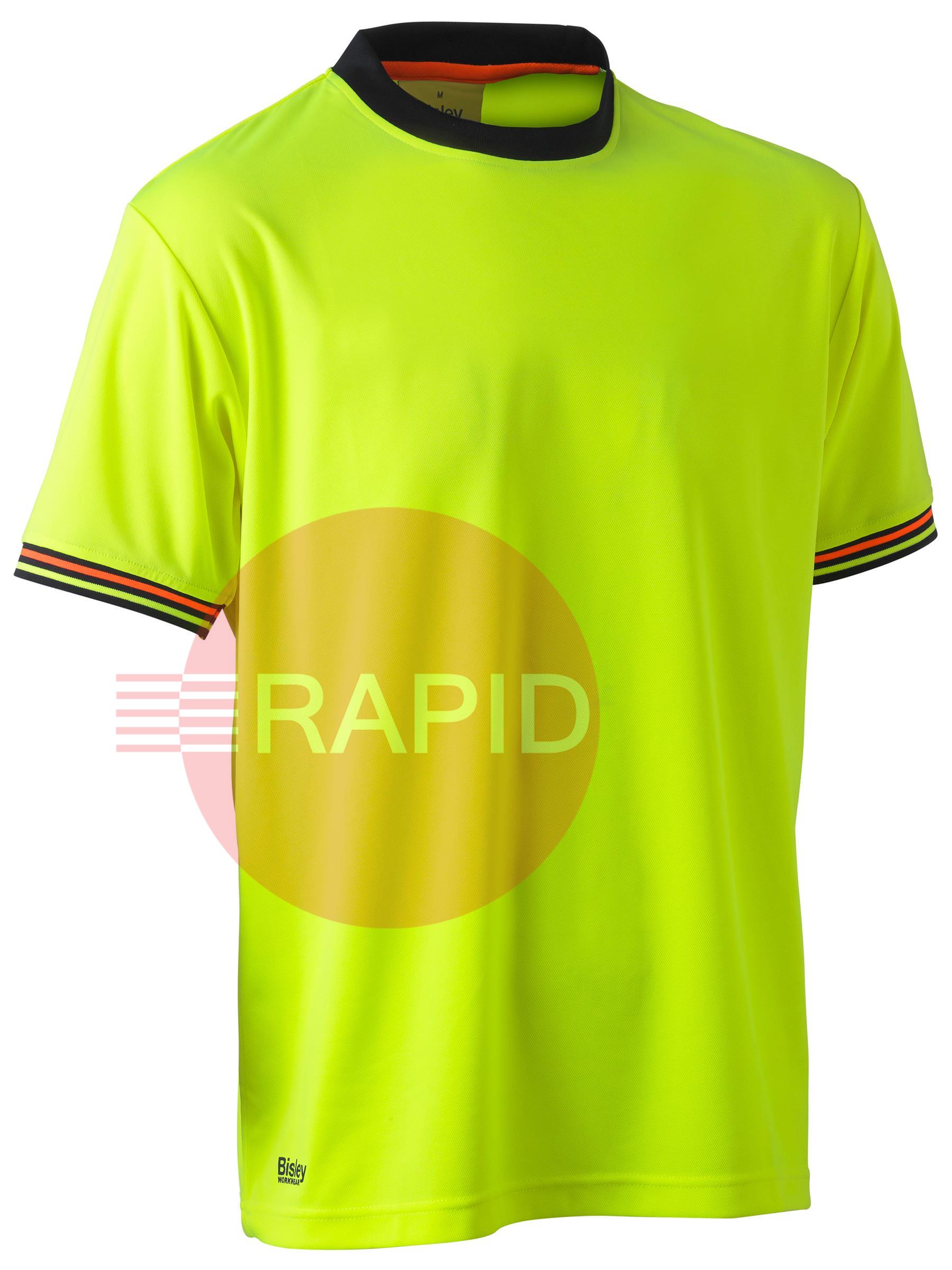 UKK1220_BF61  T-Shirt, Hi Vis, Polyester Mesh, Short Sleeve, 130gsm