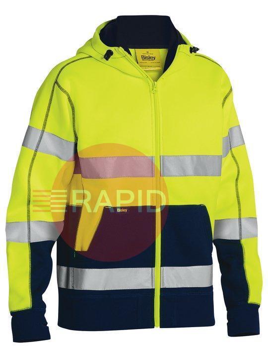 UKK6819T_TT05  Hoodie Hi-Vis Fleece, Long Sleeve, 300gsm