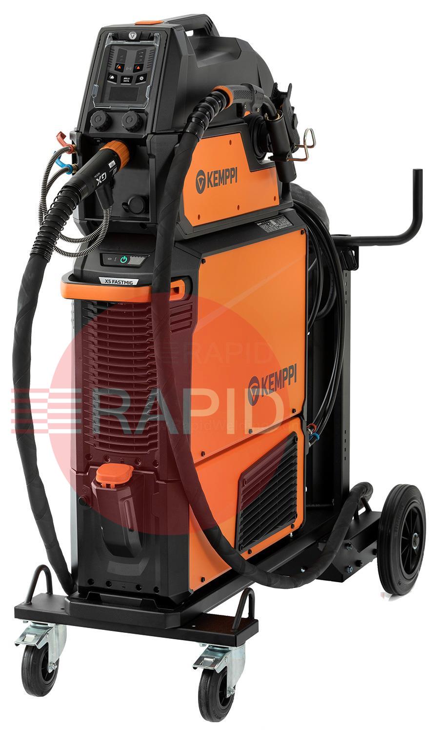 X5110400000MPKWC  Kemppi X5 FastMig 400 Manual Water Cooled MIG Package, with GXe 405W 3.5m Torch - 400v, 3ph