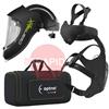 4600.115  Optrel Clearmaxx Grinding Helmet with IsoFit X Headgear & Swiss Air PAPR Air Fed Halfmask System, Ready To Grind Package