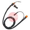 GXE408GAMN35  Kemppi Flexlite GXe K8 408GAMN Air Cooled 400A MIG Torch, w/ Euro/Amphenol Connection & GRE80 Torch Remote - 3.5m